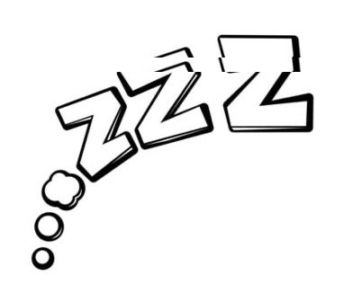 Illustration of Zzz sleep symbols in a thought bubble